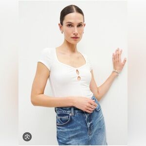 Reformation Carey Knit Top NWT